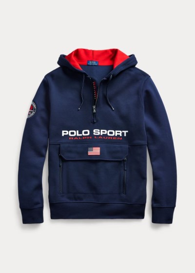 Men's Polo Ralph Lauren Polo Sport Double-Knit Hoodies | 307514UVS